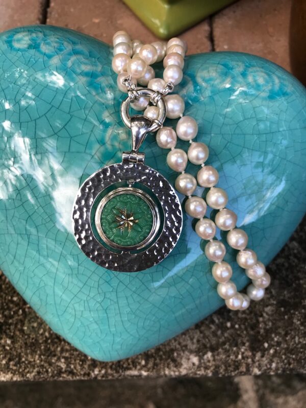 Classic Hand Knotted Fresh Water Pearl Necklace   #TFF5 - Image 4