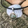 Vintage "Petite" Button Pendant-Includes Black Leather Cord!   #SAMF - Image 6