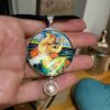 Mermaid Pendant with Large Pearl-Includes Black Leather Cord   #MC20