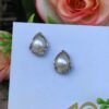 Stylish White Pearl/Sterling Silver Post Earrings   #PRDWW - Image 3