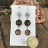 Fabulous Vintage Czechoslovakian Button & Animal Print Earrings   #JWH6 - Image 6