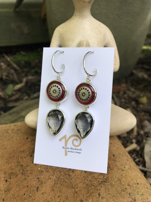 Lovely Vintage Button Earrings of the Week!   #FKT55 - Image 4