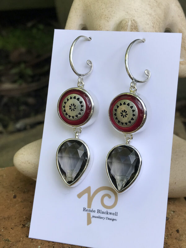 Lovely Vintage Button Earrings of the Week!   #FKT55 - Image 3