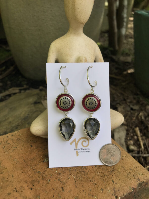 Lovely Vintage Button Earrings of the Week!   #FKT55 - Image 2