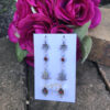 Sterling Silver & Red Crystal Earrings-Includes Bonus Pair!   #WLTO - Image 4
