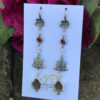 Sterling Silver & Red Crystal Earrings-Includes Bonus Pair!   #WLTO - Image 5