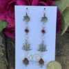 Sterling Silver & Red Crystal Earrings-Includes Bonus Pair!   #WLTO - Image 3