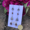 Sterling Silver & Red Crystal Earrings-Includes Bonus Pair!   #WLTO - Image 2
