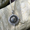 1950's Vintage "Mini" Button Pendant-Includes Sterling Silver Chain!   #83DD - Image 6