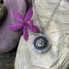 1950's Vintage "Mini" Button Pendant-Includes Sterling Silver Chain!   #83DD - Image 4