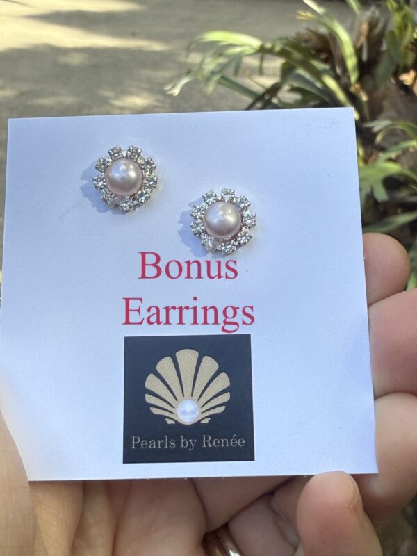 "Chocolate" Pearl & Sterling Silver Earrings-Includes "Bonus Pair!"    #RWR2 - Image 7