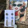 Upcycled Silver "Spoon Handle" & Powder Blue Earring Delights!   #ZO81 - Image 2