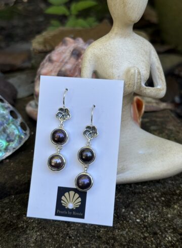 Double Mocha/Chocolate Pearl Earrings-Includes Bonus Pair!    #CMP44
