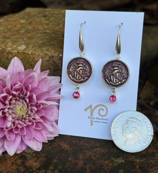 Timeless Treasures! Vintage Button & Sparkly Crystal Earrings    #OMP4