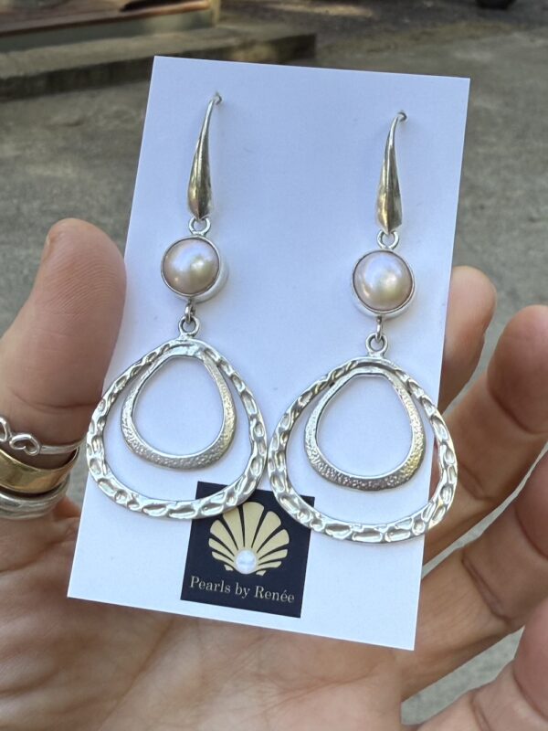 Exquisite Pearl & Sterling Silver Earrings Fresh from the Studio!   #MKY73