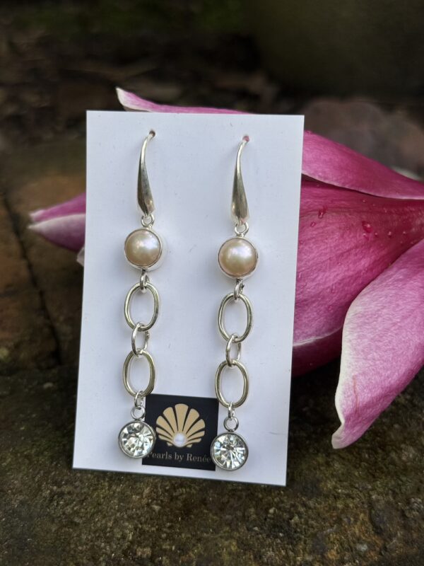 Sparkly Crystal & Pearl Earring Delights!   #97PP - Image 2