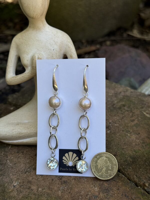 Sparkly Crystal & Pearl Earring Delights!   #97PP - Image 3
