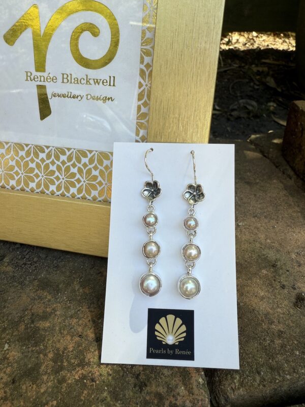 Renée's Pick-Triple Drop Pearl Earring Delights!   #NZT59 - Image 5
