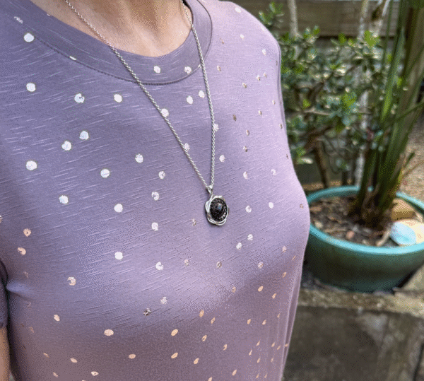 Timeless Vintage "Mini Button" Pendant-Includes Sterling Silver Chain!   #IG698 - Image 4