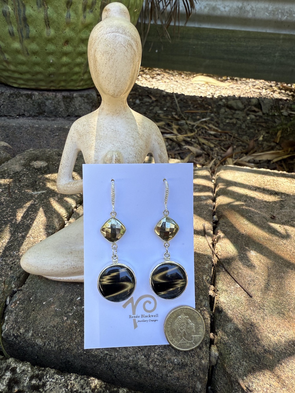 Beautiful Vintage French Button Earring Treasures! #SDTM - Image 2