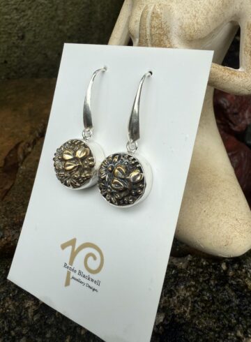 Renée's Pick-1800's Era Antique Button Earrings  #MIV5