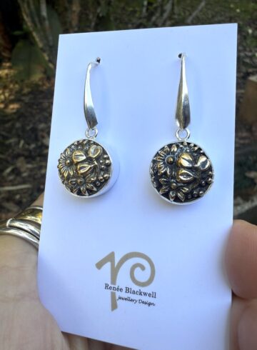 Renée's Pick-1800's Era Antique Button Earrings  #MIV5