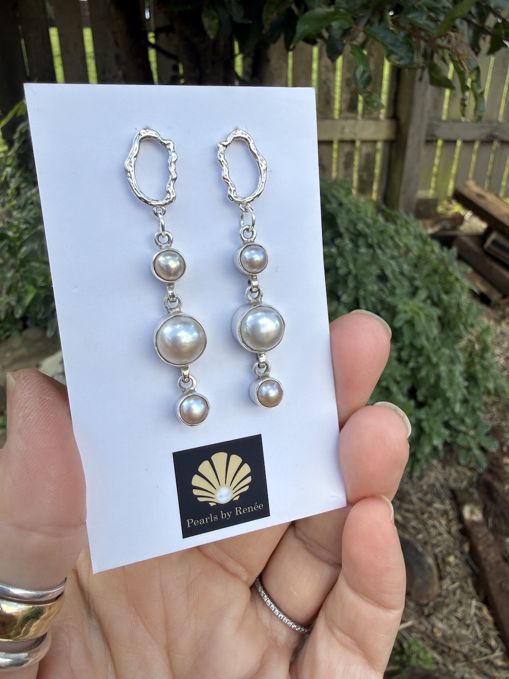Triple Pearl Earring Delights! #PC6 - Image 3