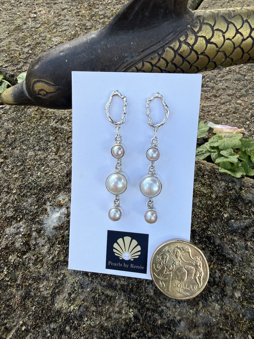 Triple Pearl Earring Delights! #PC6 - Image 2