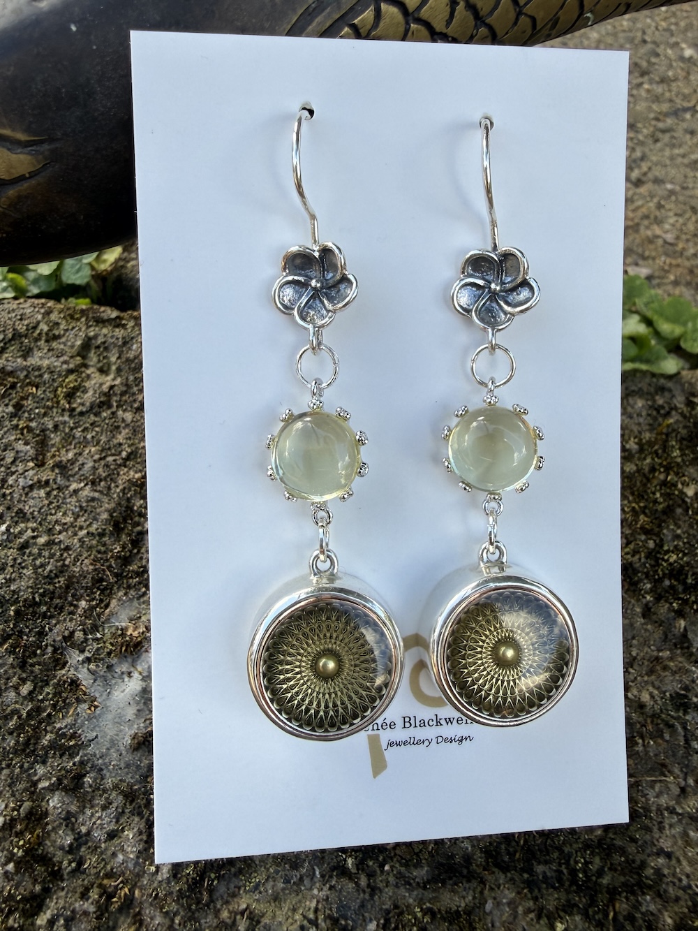 Superb Vintage Button Earrings of the Week! #DSA2 - Image 4