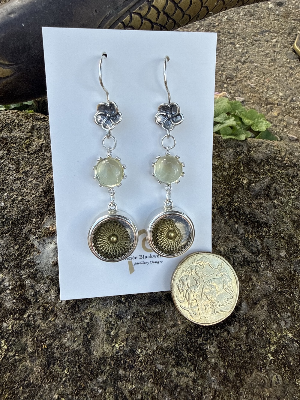 Superb Vintage Button Earrings of the Week! #DSA2 - Image 3