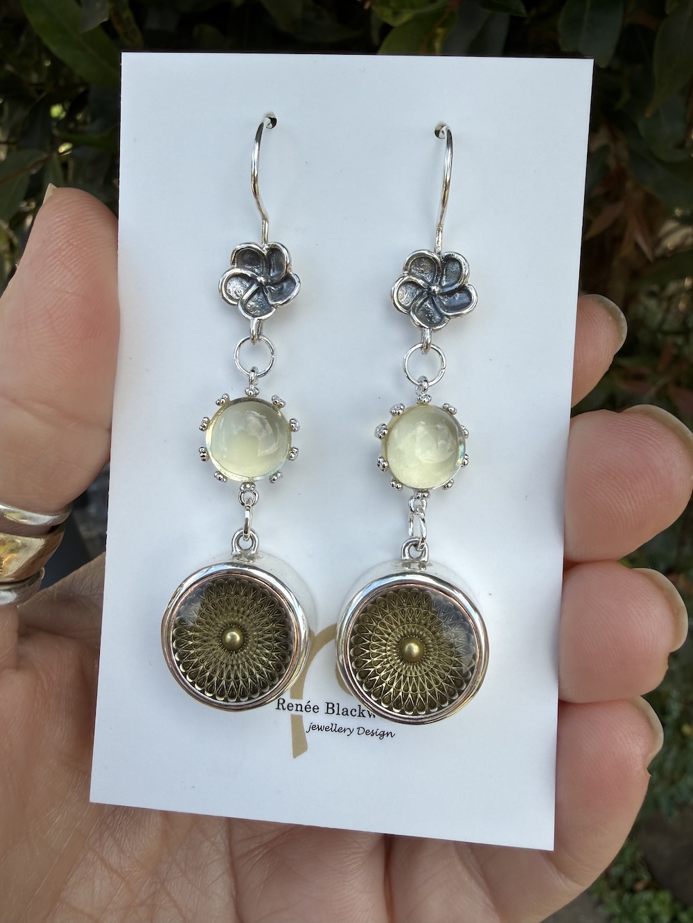 Superb Vintage Button Earrings of the Week! #DSA2 - Image 2