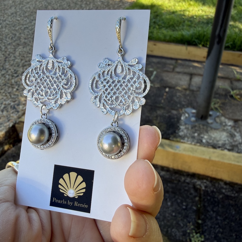 Exceptional Pearl Earring Treasures Fresh from the Studio! #CGH7 - Image 4