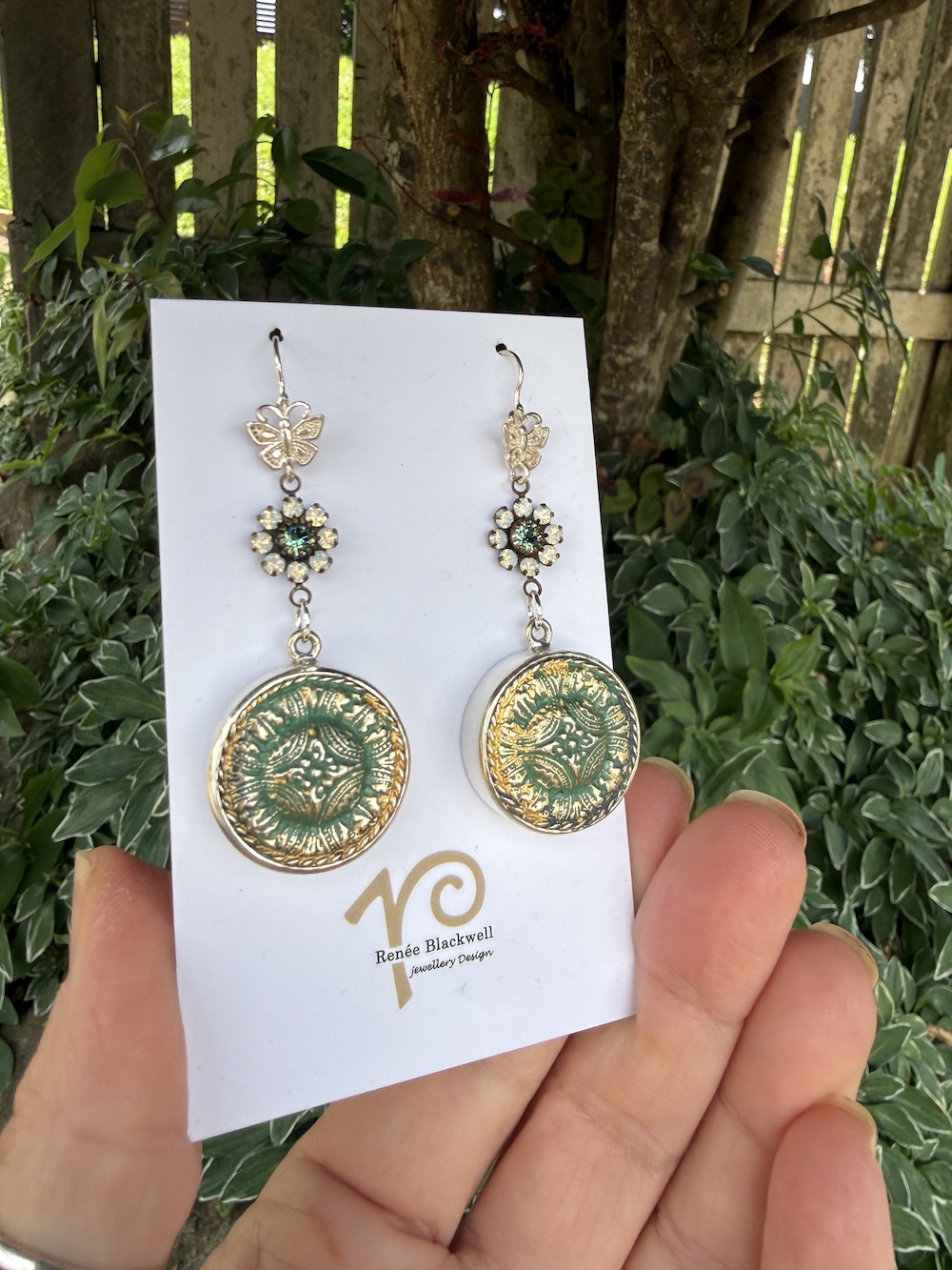 Magical Vintage Button Earring Treasures! #D4XZ - Image 4