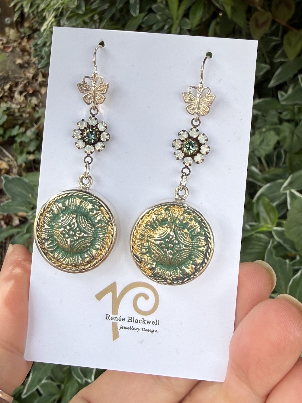 Magical Vintage Button Earring Treasures! #D4XZ - Image 3