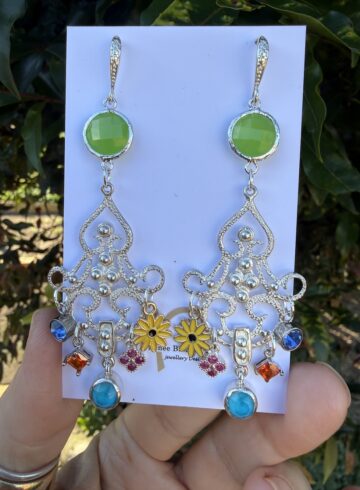"Watermelon Blue" Colourful Earring Treasures!   #OSW44