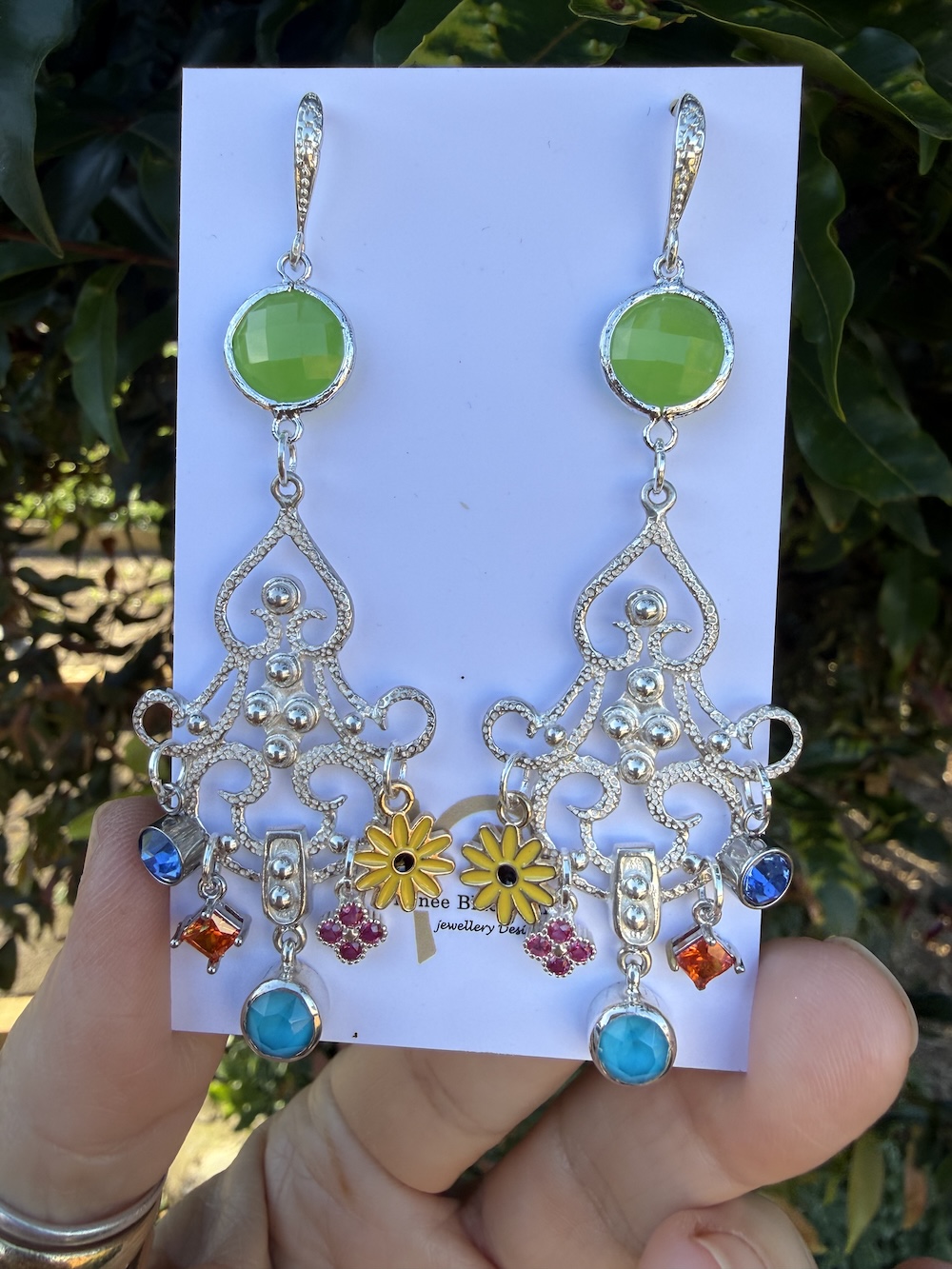 "Watermelon Blue" Colourful Earring Treasures! #OSW44