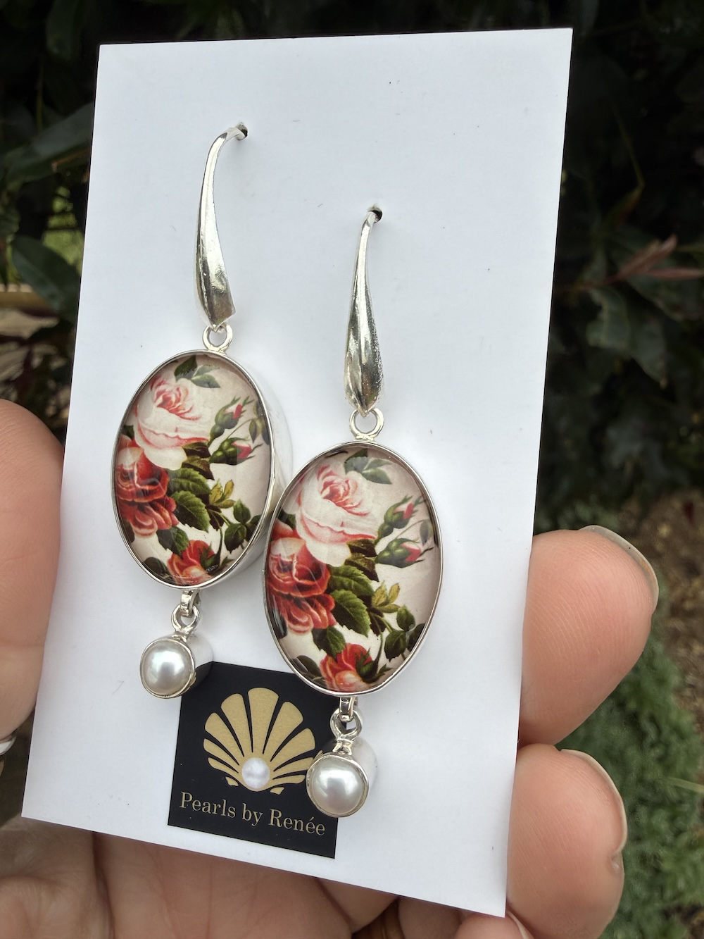 Rose & Pearl Earrings #IOW2