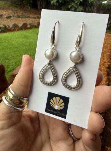 Pearl/Sterling Silver Earrings of the Week!   #HCM33
